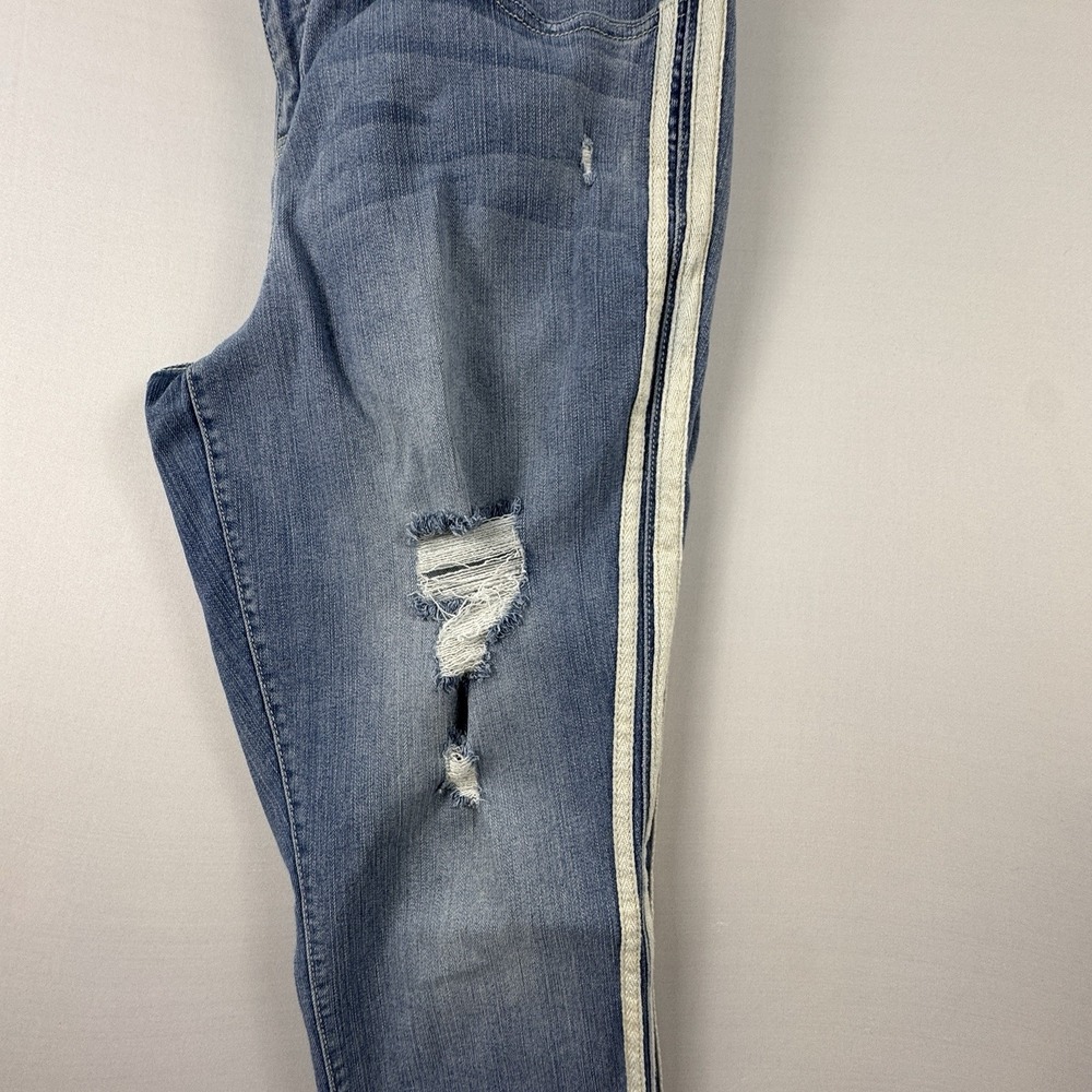 Torrid Women's 18R Premium Jeggings Distressed Side Stripe Skinny Jeans Stretch‎ - Picture 4 of 10